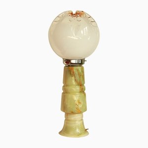 Onyx and Murano Glass Onice Table Lamp from Mazzega, Italy, 1970s-HUY-1194172