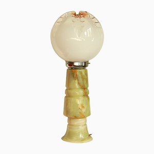 Onyx and Murano Glass Onice Table Lamp from Mazzega, Italy, 1970s-HUY-1194169