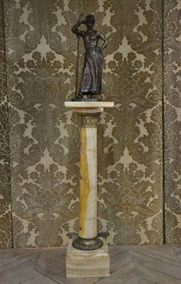 Onyx Column, Late 19th Century-AXR-1736431