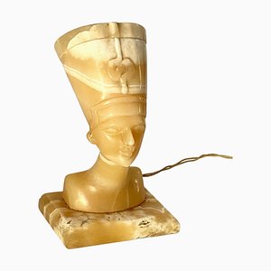 Onyx Egyptian Figure Table Lamp, France, 1930s-UR-1409786