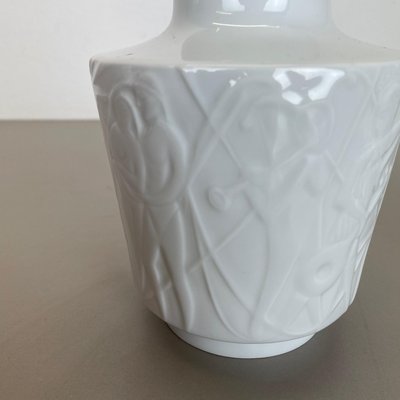 Op Art Biscuit Porcelain Vases from Edelstein Bavaria, Germany, 1970s, Set of 2-QZ-1132557