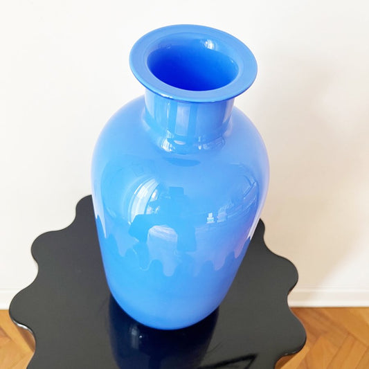 Op Art Carta da Zucchero Vase in Murano Glass, 1980s