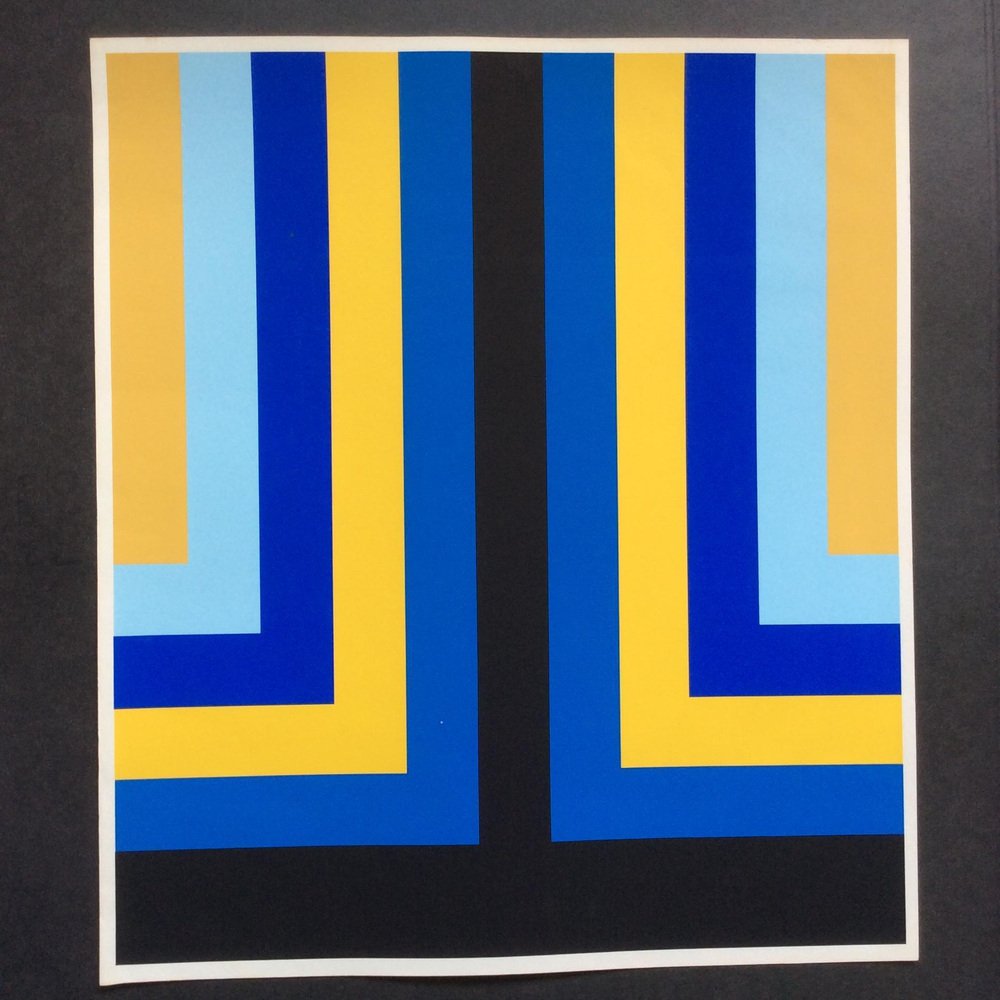 OP Art, Concrete Art, Screen Print, 1970s