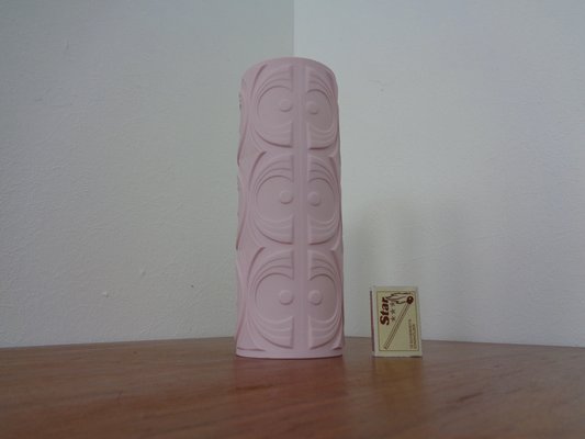 Op Art Pink Vase from Scherzer, Germany, 1960s-RDW-1395980