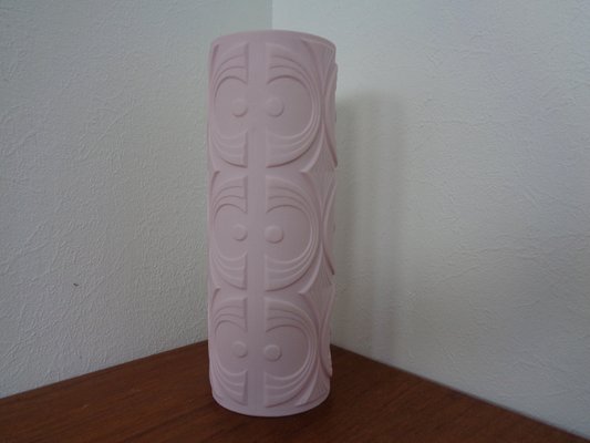 Op Art Pink Vase from Scherzer, Germany, 1960s-RDW-1395980