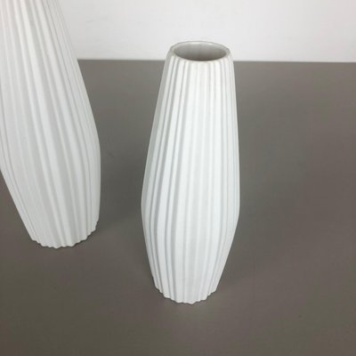 Op Art Porcelain Vase by Heinrich Selb, Germany, 1970s, Set of 2-QZ-1147710