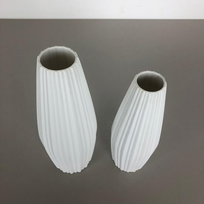 Op Art Porcelain Vase by Heinrich Selb, Germany, 1970s, Set of 2-QZ-1147710