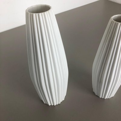 Op Art Porcelain Vase by Heinrich Selb, Germany, 1970s, Set of 2-QZ-1147710