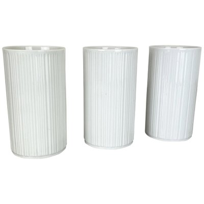 Op Art Porcelain Vases by Melitta All, Germany, 1970s, Set of 3