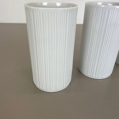 Op Art Porcelain Vases by Melitta All, Germany, 1970s, Set of 3-QZ-1052884