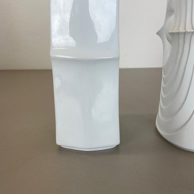 Op Art Porcelain Vases by Royal Bavaria KPM, Germany, 1970s, Set of 2-QZ-1454386