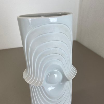 Op Art Porcelain Vases by Royal Bavaria KPM, Germany, 1970s, Set of 2-QZ-1454386