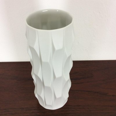 Op Art Vase Porcelain Vase by Heinrich Fuchs for Hutschenreuther, Germany, 1970s-QZ-1151885