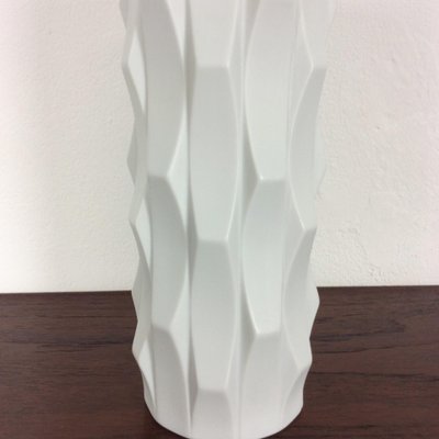 Op Art Vase Porcelain Vase by Heinrich Fuchs for Hutschenreuther, Germany, 1970s-QZ-1151885