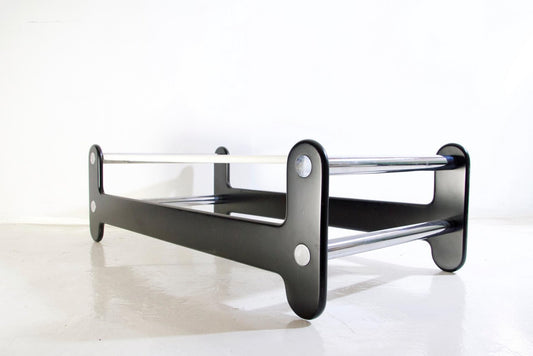 Op Style Black and White Coffee Table, Italy, 1970s