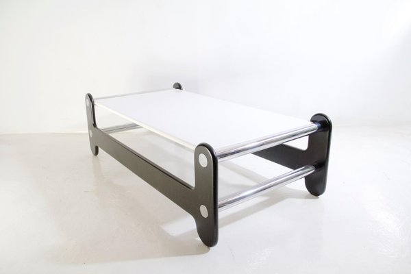 Op Style Black and White Coffee Table, Italy, 1970s-FO-993036