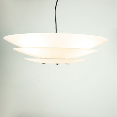 Opal Glass Ceiling Lamp, 1950s-ZLY-847782