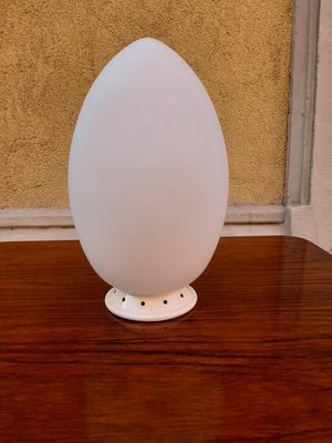 Opal Glass Model Egg Table Lamp by Ben Swildens for Fontana Arte, 1990s-OHK-775136