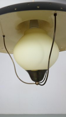 Opal Glass Pendant by Bent Karlby for Lyfa, Denmark, 1950s-DT-2026117