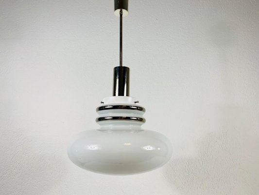 Opal Glass Pendant Lamp from Peill & Putzler, 1960s-PUK-733172