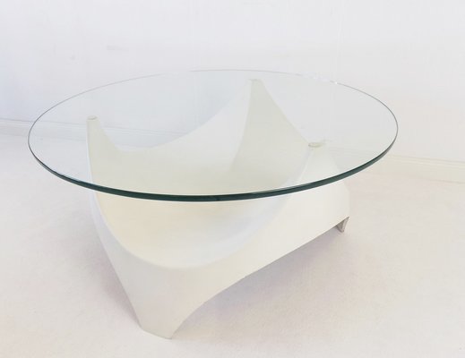 Opal Glass Table from Opal Möbel, 1960s-HUW-1031224