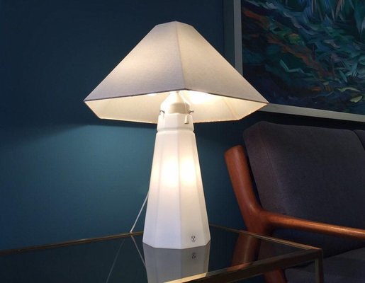 Opal Glass Table Lamp from Peill & Putzler, 1960s-WSA-831384