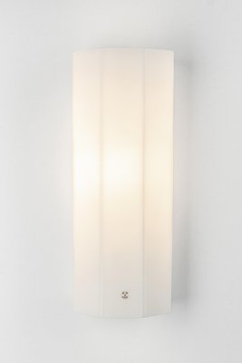 Opal Glass Wall Sconces attributed to Peill & Putzler, Germany, 1970s, Set of 2-UGR-1385869