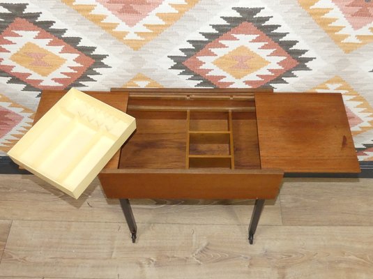 Opal Teak Sewing Box from Opal Möbel, 1960s-AFE-1356743