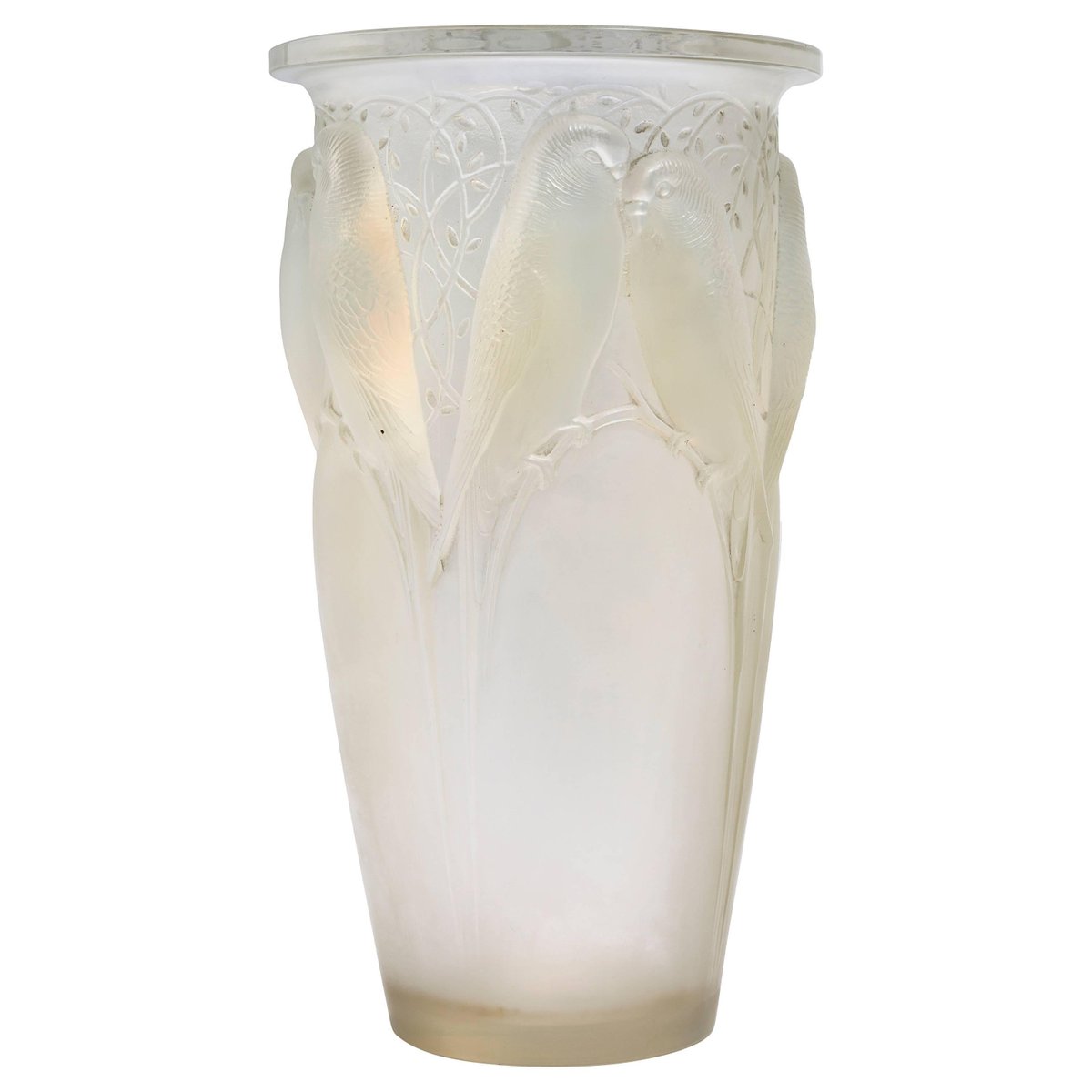 Opalescent Ceylon Vase by Rene Lalique