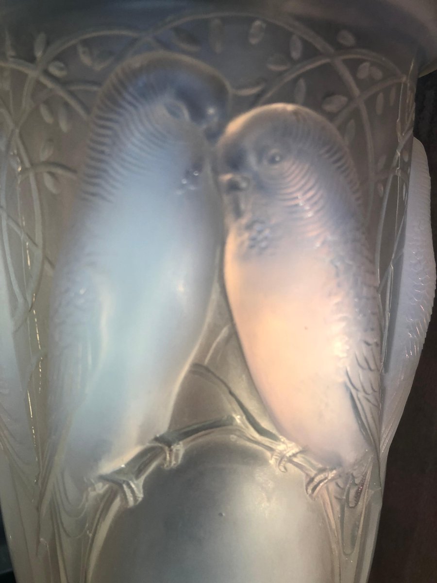 Opalescent Ceylon Vase by Rene Lalique