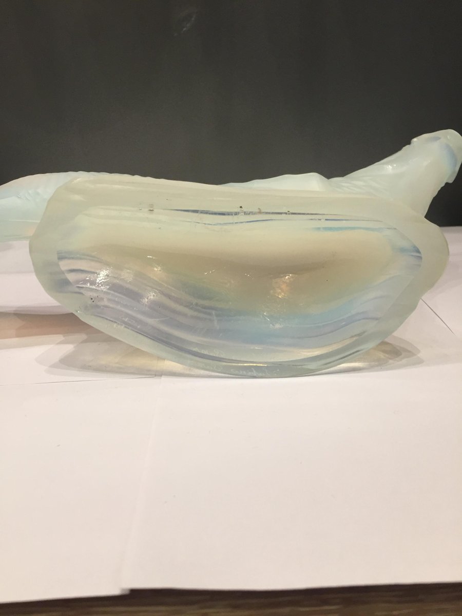 Opalescent Glass Carp Sculpture from Sabino, 1930s