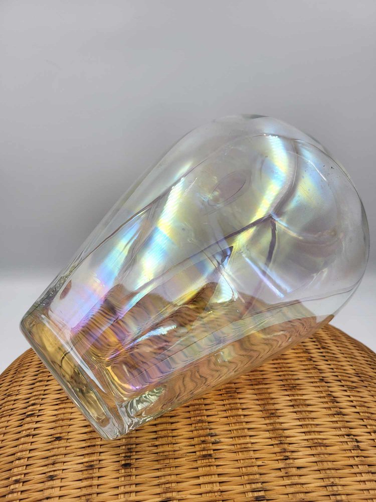 Opalescent Glass Vase, 1970s