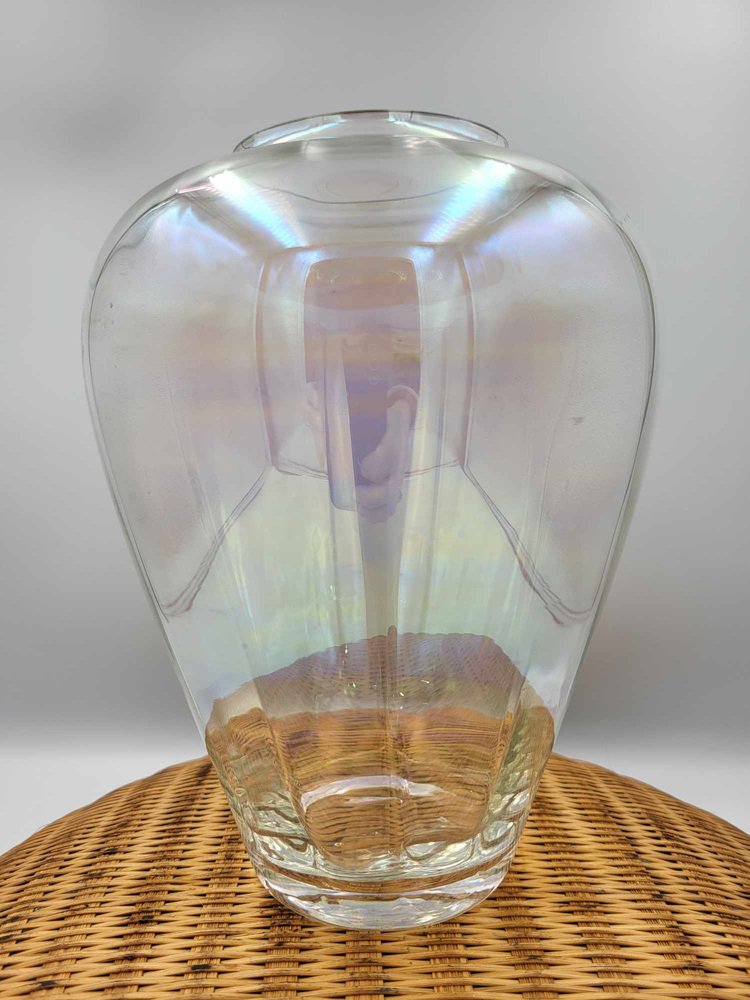 Opalescent Glass Vase, 1970s