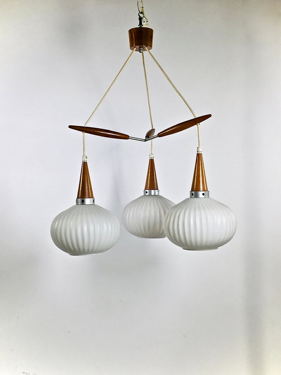 Opalescent Globe Ceiling Lamp, 1960s