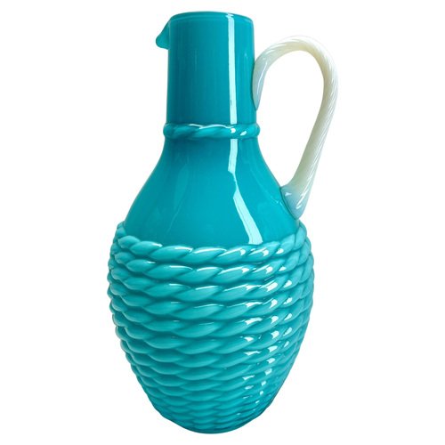 Opalescent Italian Opaline Pitcher from Florence, 1950s