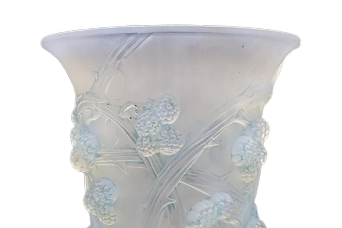 Opalescent White Vase by René Lalique