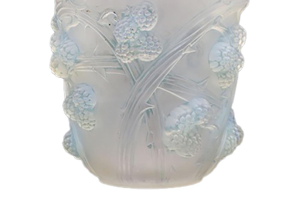 Opalescent White Vase by René Lalique