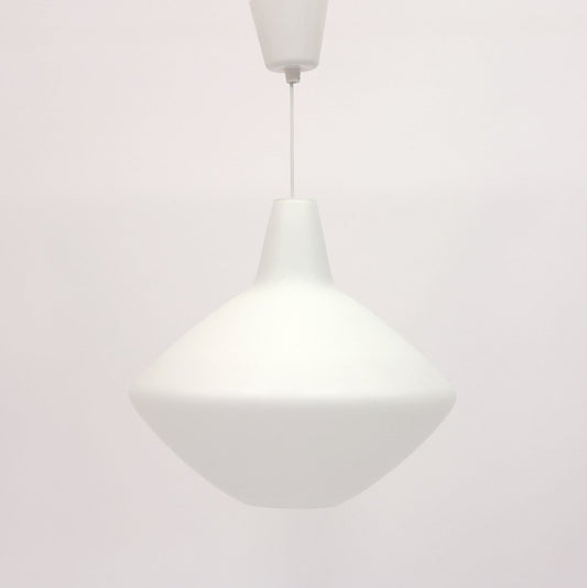 Opalin Glass Onion Ceiling Lamp by Lisa Johansson-Pape for Asea, 1950s