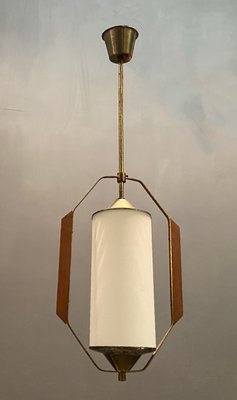 Opaline Ceiling Lamp by Stilnovo , 1950s-JJC-772191