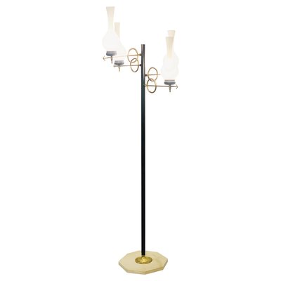 Opaline Floor Lamp, Italy, 1950s-FGA-923633