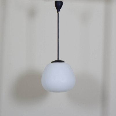 Opaline Glass Pendant Lamp, 1960s-VNC-2043371