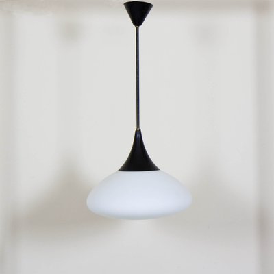 Opaline Glass Pendant Lamp, 1960s-VNC-2043171