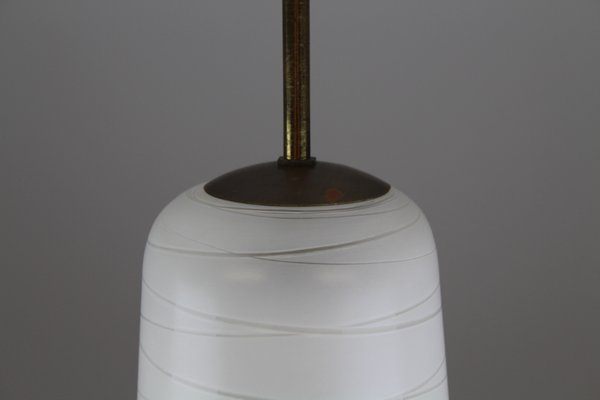 Opaline Glass Pendant Lamp from Rupert Nikoll, 1950s-ZWH-666019