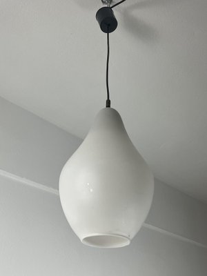 Opaline Glass Pendant Light, Italy, 1960s-YST-1790246