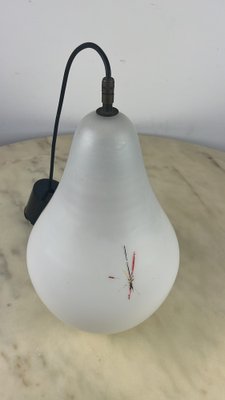 Opaline Glass Pendant Light, Italy, 1960s-YST-1790246