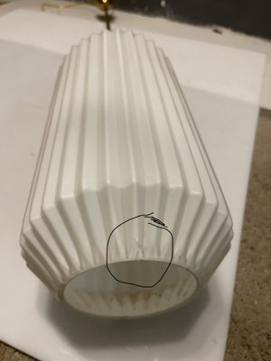 Opaline Glass Pleated Light Pendant, 1950s-JJC-1028222