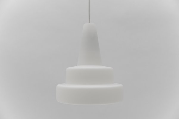 Opaline Glass Pyramid Ceiling Lamp from Peill & Putzler, Germany, 1960s-KQB-1755952