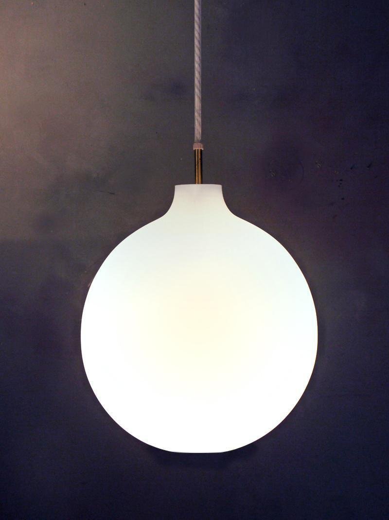 Opaline Glass Satellite Pendant Lamp by Vilhelm Wohlert for Louis Poulsen, 1970s