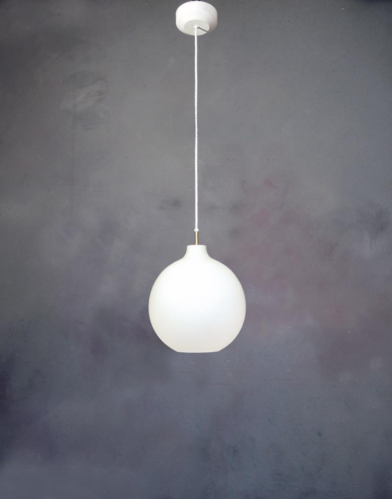 Opaline Glass Satellite Pendant Lamp by Vilhelm Wohlert for Louis Poulsen, 1970s