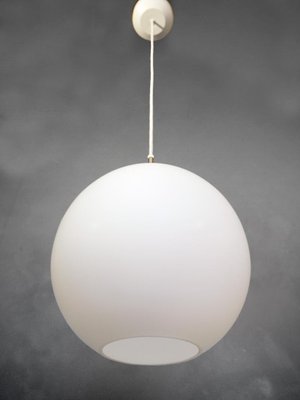 Opaline Glass Satellite Pendant Lamp by Vilhelm Wohlert for Louis Poulsen, 1970s-DEK-1114299